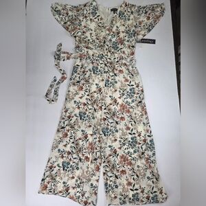 Floral Wide Leg Jumpsuit